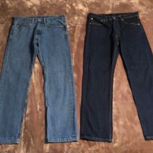 505 Levi's (2017) Like New Condition | red tag Jeans (lot of 2) | 34 x 32